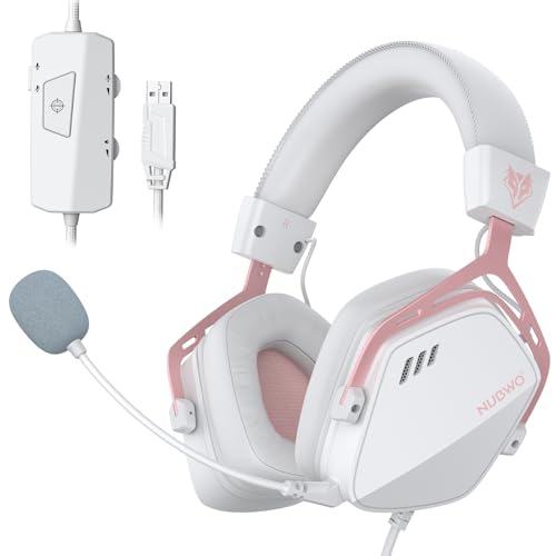 Image of NUBWO HG03 Wired Gaming Headset for PC, FPS-Tuned, Noise-Canceling Mic