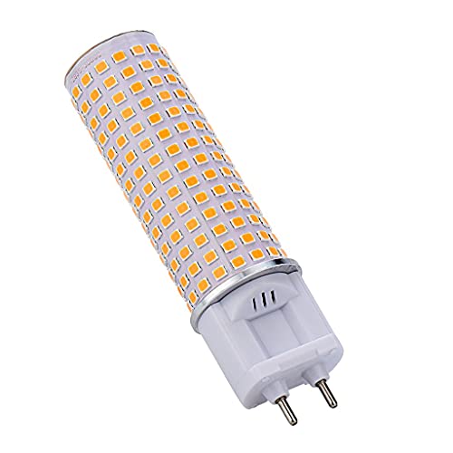 yongjia Bombilla led G12 8W 10W 12W 15W 17W luz blanca cálida, 3000 K, ángulo de haz 360 °, AC 90-265V, bombilla halógena de repuesto (17) Cover