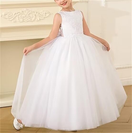 Flower Girl Dress Toddler First Communion Dress Tulle Princess Pageant Formal Dresses Birthday Party Prom Ball Gown2