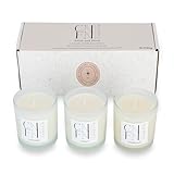 Fresh and Floral Scented Candle Gift Set [from CNFN] | 100% Coconut Wax Candles | 3 x 100g | 20 Hr Burn Time Per Scented Candle | Scented Candles for Home, New Home Gifts, Candle Set, Candle Gift