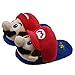 STaemin Femme Domicile Chaussons en Peluche, Pantoufles en Coton Chaud antidérapantes à la Maison d'automne et d'hiver, Pantoufles en Peluche Mignonnes Super Mario-Rouge_29-40