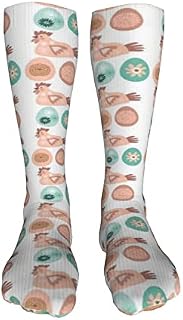 702 Unisex Athletic Socks Happy Easter Beautiful Sports Socks Sustainable Walking Socks Recycled Trainer Socks For Outdoor Hiking 50Cm