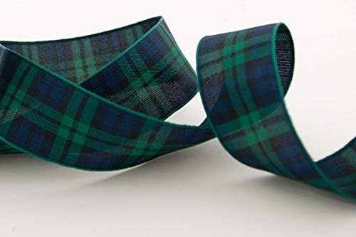 Berisfords Reel of Black Watch Tartan Ribbon, 25m long by 25mm wide