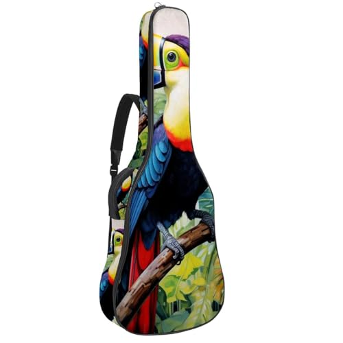 Sac pour guitare acoustique premium étanche et robuste imprimé toucan