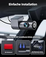 Dashcam Auto Vorne Hinten 4K+1080P, 5.8GHz WLAN Dashcam mit 170° Weitwinkel, Dashcam mit 64GB SD Karte, G-Sensor & 24h Parküberwachung, Mini Dashcam Auto mit Nachtsicht und 1,5″ Display – Ansicht 8