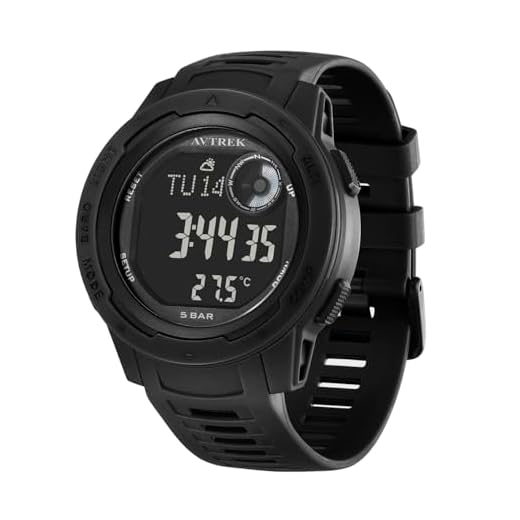 Los mejores relojes de montaña: modelos ideales para tus aventuras 12 AVTREK Reloj Deportivo Digital Impermeable para Exteriores, Reloj Militar con podómetro, altímetro y brújula Hombres, Mujeres y Adolescentes
