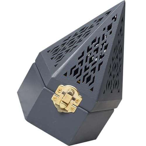 Brûleur d'parfum pyramide contre odeurs maison avec support encensoir pin - 2