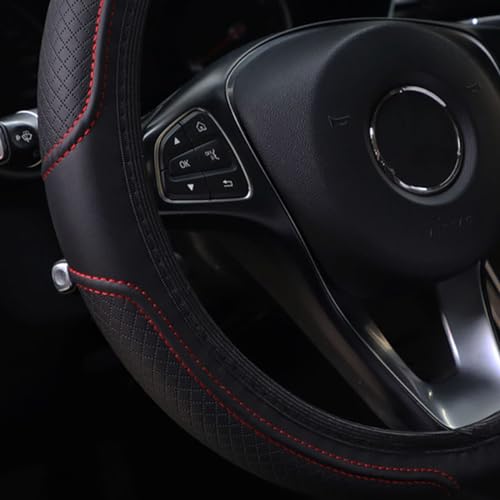 Bittwee Capa de volante de carro, antiderrapante, macia, elástica, respirável, impermeável, à prova