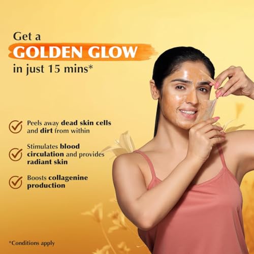 Everyuth Naturals Advanced Golden Glow Peel-Off Mask With 24k Gold, 100 g (Pack of 2)