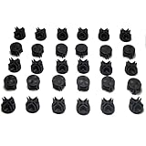 32 Pieces Cube Connectors Plastic Storage Wire Cube Organizer ABS Connectors for Modular Closet Storage Organizer and Wire Shelf (Black)