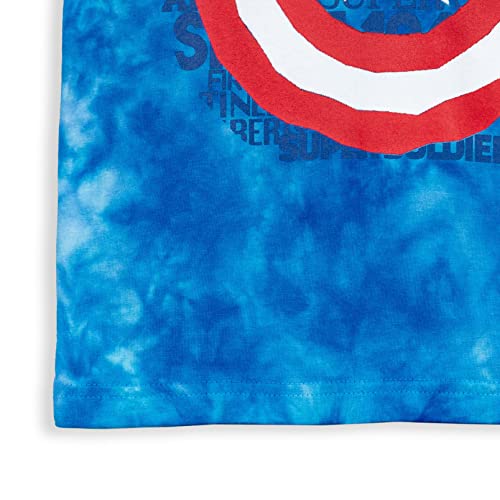 Marvel Avengers Captain America Big Boys Graphic Tie Dye T-Shirt 18-20 #TOP7