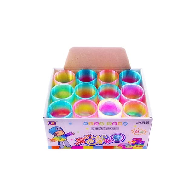Image of Kid Stress Anxiety Relief Toy Pack Of 1 Piece (2 Pc's Rainbow Spring)
