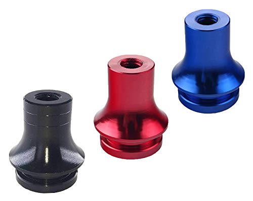 Car Shift Knob Retainer, Gear Stick Shifter Connector, Aluminum M10x1.5 Thread (Black)