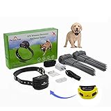 Petector Wireless GPS Dog Fence System, Portable Electric Dog Fence with GPS Dog Shock Collar & Flags for Outdoor Camping Yard, Keep Your Dog Safe & Cover Large Area