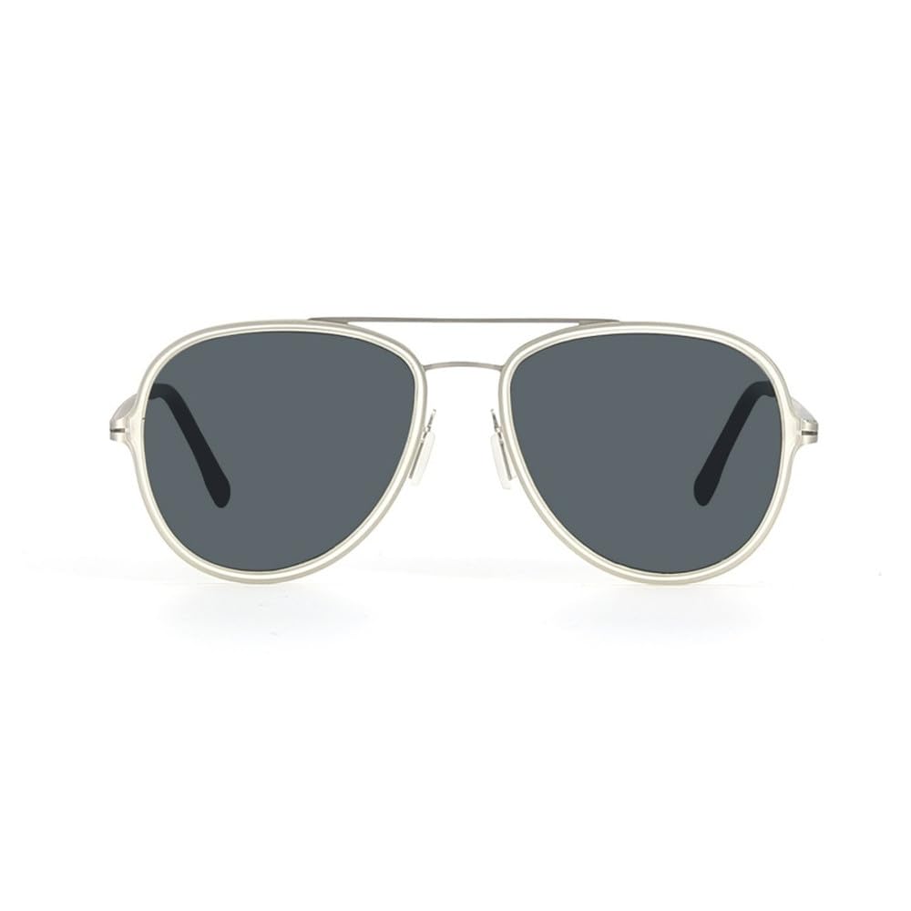 Lunettes de soleil polarisées classiques, monture en métal léger, protection UV400
