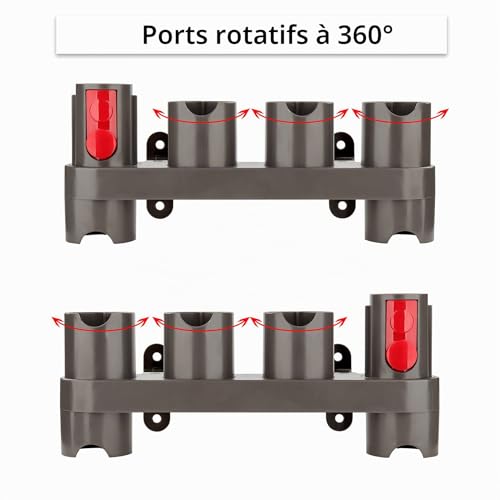 Support d'accessoires pour Dyson avec 10 prises de rangement robustes RTop - 5