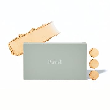 Parnell Cicamanu Matte Spondation Powder Foundation with Sponge 11g, #21 Fair Ivory | Lightweight Oil-Control | Matte Finish and Long-Lasting | Infused with Centella Asiatica | K-Beauty