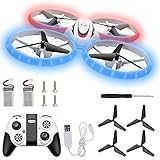 ✈✈✈Cool: Diese Minidrohne der Höhenhaltemodus Können eine Bestimmte Höhe zu Halten, Erleichtert Anfängern die Steuerung der Drohne. Die Drohne Fliegt Dank der Neuesten 6-Achsen-Kreisel-Flugsteuerungssysteme Stabiler in der Luft. Bedienung Perfekt für Anfänger, Profis und Fortgeschrittene Geeignet.