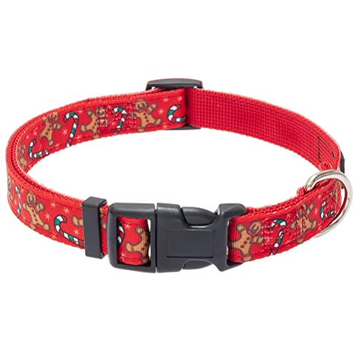 BINGPET Festival Dog Collar 3 Pack for Thanksgiving and Christmas - Adjustable Soft Pet Collars with Festival Element Patterns for Small Medium Large Dogs