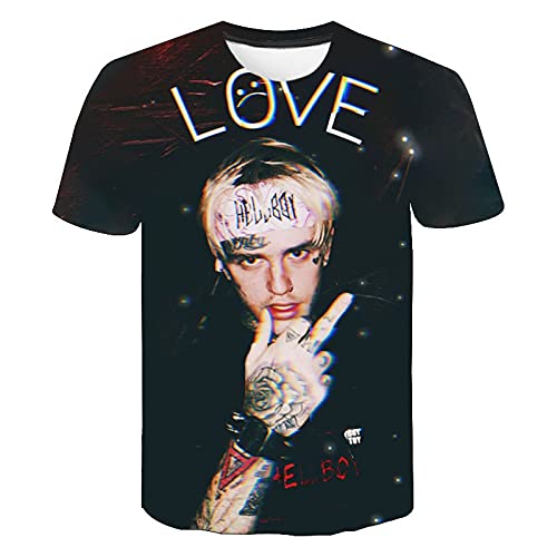Lil Peep T-Shirt 3D Printed Streetwear Rapper Hip Hop T Shirt Men Women Casual Oversized Tees Tops Harajuku Clothing-ET11115450S-M