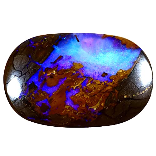 Opale rocheuse d'Australie 5,65 ct, pierre précieuse naturelle multicolore haut de gamme
