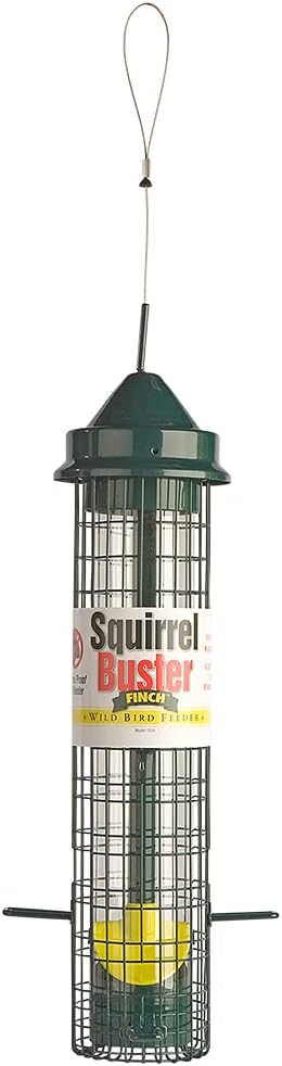 Squirrel proof Bird Feeder for Niger Seeds - Jacobi Jayne® Squirrel Buster® Finch – Pigeon Proof Bird Feeder for Wild Birds – Easy Clean Bird Feeders Pest Proof UK Perfect for Attracting Finches
