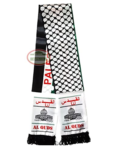 Wholesale Palestine Flag آل القدس Al Quds Jerusalem Arab KEFFIYEH Men's Scarf AL-AQSA FREE GAZA Muslim gift-Islamic Gifts1234