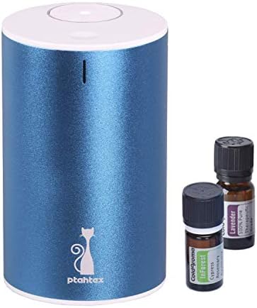 PtahTex Pure Essential Oil Diffuser InForest Kit 2000mAh Battery Waterless Portable With 2 Oils For Air Fresh Supports 2000 Sq ft2