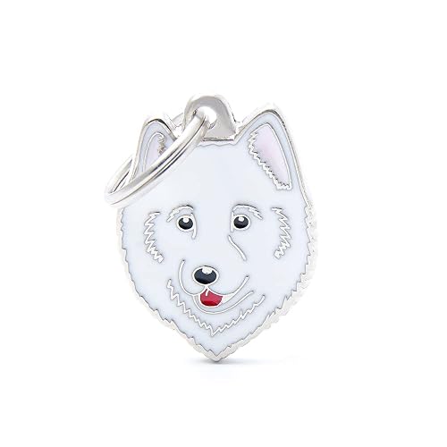 MyFamily Tag Samoyed Plate Dogs Free Engraving Custom Cats by My Family