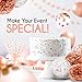 EPIQUEONE Tissue Paper Decorations Rose Gold Balloon Kit - 36-Piece, Rose Gold - Balloons, Pom Poms, Tassels & Garland - Birthday, Baby Shower & Wedding Decor