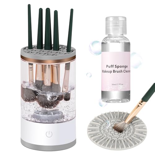 PRO Makeup Brush Cleaner, Electric Automatic Rotating Cosmetic Brush Cleaner, Portable Makeup Suitable for Use of the Size of the Makeup Brush