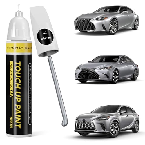 Pholeon (Iridium (1L2) Car Touch Up Paint for Lexus,Car Paint Scratch Repair Kit,2 in 1 Premium Scratch Remover Pen with Exact Color-Matched