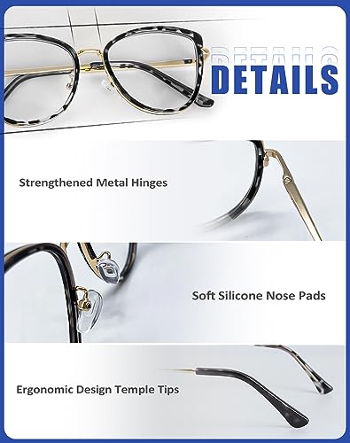 Image of Blue Light Glasses, Stylish Anti Blue Light Blocking Glasses for Computer Reading, Gaming, TV, Phones