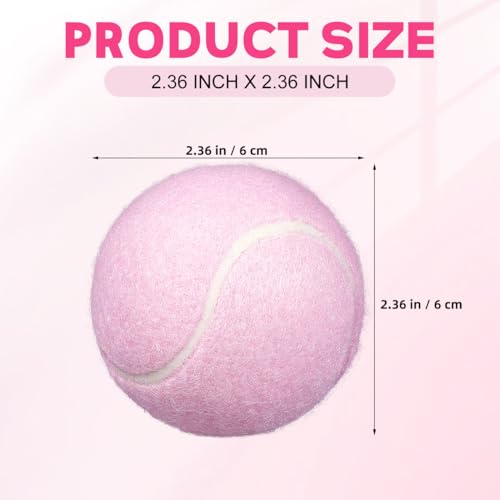 Toddmomy 6 StüCk Rosa TennisbäLle, Pinke Tennisbälle,Tennisball Hund, TennisbäLl Kinder füR AnfäNger Sports Training, Tennis Unterricht, Ballmaschinen Und Hunde Spielgerät