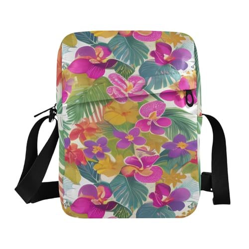 messenger bag for men men's shoulder bag Shoulder Handbags For Women Adjustable Strap for outdoor sports outdoor sports- Flower Pink