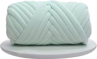 Aloiyue Chunky Blanket Yarn Mint Green 1lbs,Super Bulky Velvet Thick Big Arm Knitting Cotton Yarn for Crocheting DIY Throw...