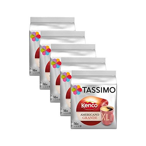Paquete de 5 discos 16 T de café Kenco Americano, de Tassimo