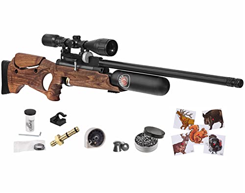 Hatsan NeutronStar .25 Cal PCP Air Rifle with Scope and Rings and Pack of 150ct Pellets and 100x Paper Targets Bundle Hatsan NeutronStar .25 Cal PCP Air Rifle with Scope and Rings and Pack of 150ct Pellets and 100x Paper Targets Bundle