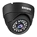 Price comparison product image SANSCO 2MP HD CCTV Security Dome Camera | AHD 1920x1080p Pixels IP66 Weatherproof and Vandalproof, Add-on Wired Cam for DVR Video Surveillance System (Non-WiFi)