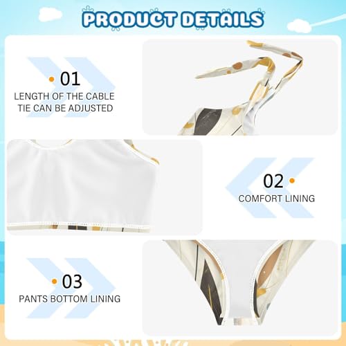 Butterfly Beautiful Brown Girl Two Pieces Kids Bikini Set Quick-Dry Swimsuit Swimming Suits Adjustable Strap4