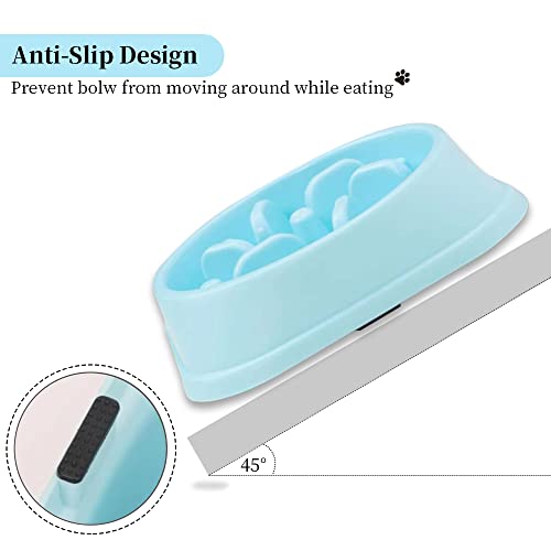 Allygoods Slow Feeder Dog Bowl - Interactive Anti-Gulp Puzzle Feeding Dish For Large & Small Dogs Breed - Non-Slip, Chew-Proof & Bpa-Free #TOP3