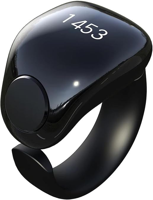 Telawah Tasbih Zikr Smart Ring Clock Adjustable Counter 2 Sizes 18 and 20mm APP Support Digital Counter Prayer