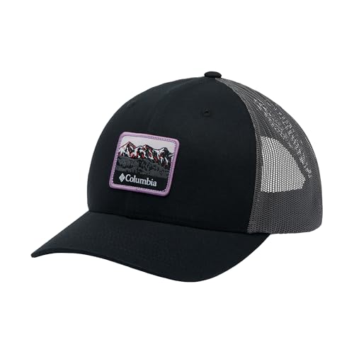 Columbia Unisex Mesh Snap Back, Snap Back Cap, Black/Sisters, One Size
