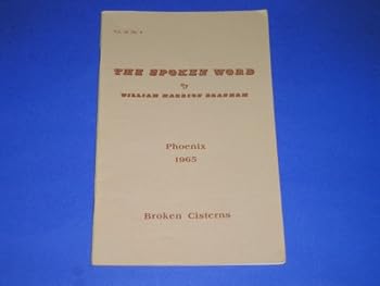 Paperback The Spoken Word : Broken Cisterns Phoenix 1965 Book