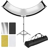Clamshell Light Reflector Diffuser with Stand and Carrying Bag, 70