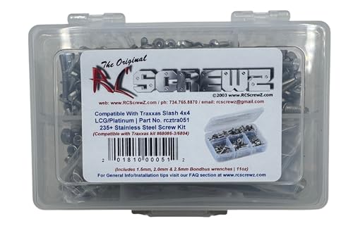 Traxxas Slash 4x4 LCG/Platimum Stainless Steel Screw Kit - tra051