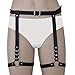 MILAKOO Adjustable Leather Leg Harness Garter Belt Punk Gothic Thigh Ring Garter
