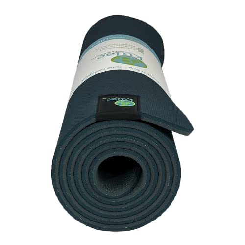 Kulae 8Mm Ecomat Yoga Mat - Eco-Friendly, Reversible, Lightweight, Non-Slip, 72"X24" (Bohemian Blue/Cool Gray) #TOP3