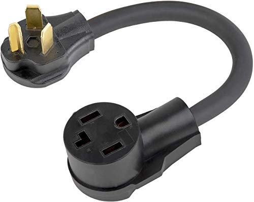 AC 30 Amp 3-Prong Dryer Wall Outlet Adapter (To 4-Prong 30 Amp Dryer Plug) FX1410D