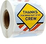 2 Inch Construction Birthday Stickers / 250 Construction Celebration Stickers Per Roll / 8 Road...